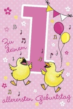 Depesche Geburtstagskarte 1.Geburtstag Mit Musik