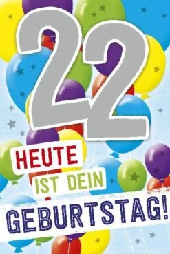 Depesche Geburtstagskarte 22.Geburtstag Mit Musik