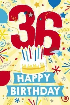 Depesche Geburtstagskarte 36.Geburtstag Mit Musik