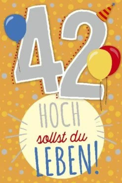 Depesche Geburtstagskarte 42.Geburtstag Mit Musik