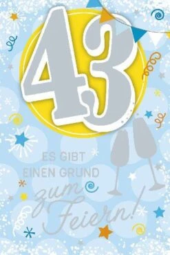 Depesche Geburtstagskarte 43.Geburtstag Mit Musik