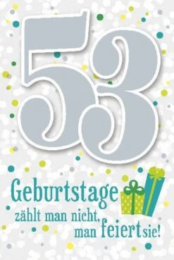 Depesche Geburtstagskarte 53.Geburtstag Mit Musik