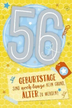 Depesche Geburtstagskarte 56.Geburtstag Mit Musik