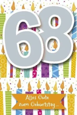 Depesche Geburtstagskarte 68.Geburtstag Mit Musik