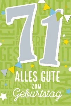 Depesche Geburtstagskarte 71.Geburtstag Mit Musik
