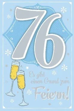 Depesche Geburtstagskarte 76.Geburtstag Mit Musik