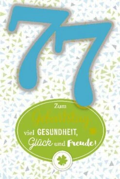 Depesche Geburtstagskarte 77.Geburtstag Mit Musik