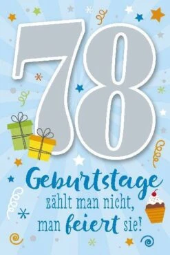 Depesche Geburtstagskarte 78.Geburtstag Mit Musik