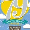 Depesche Geburtstagskarte 79.Geburtstag Mit Musik -Geschenkladen 5698 79 640x640