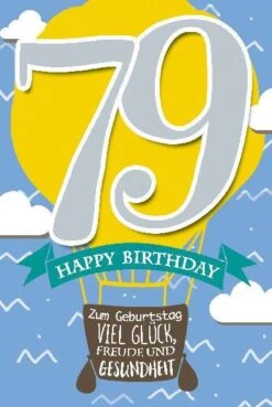 Depesche Geburtstagskarte 79.Geburtstag Mit Musik