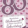 Depesche Geburtstagskarte 80.Geburtstag Mit Musik (Rosa) -Geschenkladen 5698 80 lila 640x640