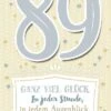 Depesche Geburtstagskarte 89.Geburtstag Mit Musik -Geschenkladen 5698 89 640x640