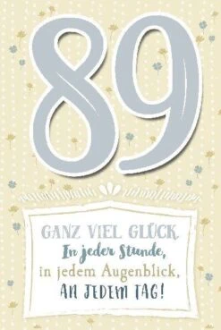 Depesche Geburtstagskarte 89.Geburtstag Mit Musik