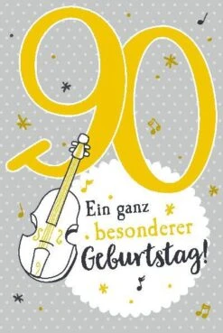 Depesche Geburtstagskarte 90.Geburtstag Mit Musik