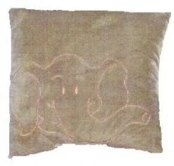 Plüschkissen Elefant Farbe Braun - Elefant Rosa