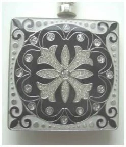 Handtaschenhalter Quardrat Schwarz / Silber