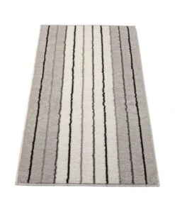 S.Oliver Duschtuch Streifen Weiß / Grau / Schwarz