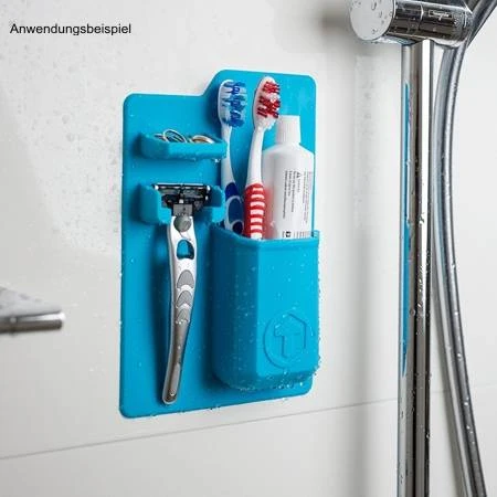 Tooletries Bad Utensilienhalter Mighty Blau 4 Tooletries Bad Utensilienhalter Mighty Blau – Bild 2