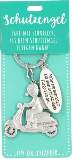 Depesche Schutzengel Anhänger Rollerfahrer - Schutzengel Fliegen Kann