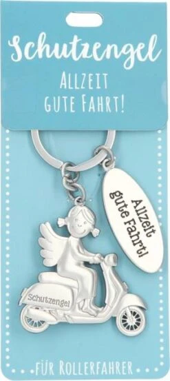 Depesche Schutzengel Anhänger Rollerfahrer - Gute Fahrt