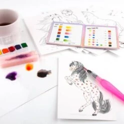 Depesche Miss Melody Wasserfarben Set (Malbuch) -Geschenkladen gde12107 topmodel watercolour set 3 640x640