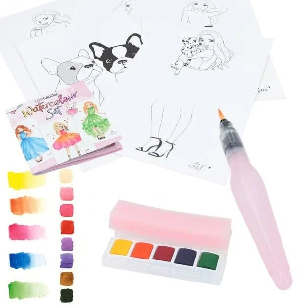 Depesche TopModel Wasserfarben Set (Malbuch) 6 Depesche TopModel Wasserfarben Set (Malbuch) – Bild 4