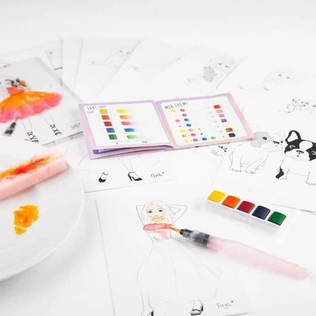 Depesche TopModel Wasserfarben Set (Malbuch) 5 Depesche TopModel Wasserfarben Set (Malbuch) – Bild 3