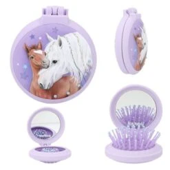 Depesche Miss Melody Klapp-Haarbürste Mit Spiegel -Geschenkladen gde12298 miss melody klapphaarbuerste 6 640x640