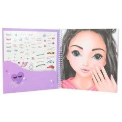 Depesche TopModel Dress Me Up Face Beauty (Stickerbuch) -Geschenkladen gde12603 topmodel malbuch 5 640x640