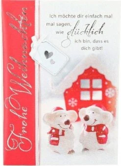 Depesche Weihnachtskarte Danke Mäuse