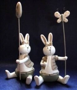 Hasenpärchen Aus Holz