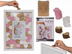 Out Of The Blue Hochzeit Gästebuch Mit Fotorahmen Und Herzen