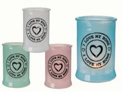 Out Of The Blue Glas Teelichthalter * I Love My Home *