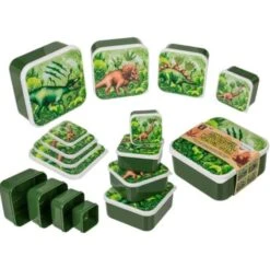 Out Of The Blue Brotdose Dinosaurier Im 4er Set