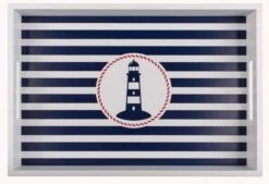 Out Of The Blue Holz Tablett Maritim Leuchtturm (2er Set) -Geschenkladen go830437 holztabet leuchtturm 2 640x640