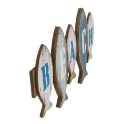 Out Of The Blue Holzschild Beach Mit Fischen -Geschenkladen go830463 holzschild beach 2 640x640