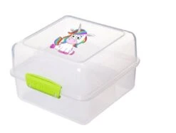 Sistema Lunch Cube Einhorn Grün
