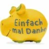 KCG Sparschwein Einfach Mal Danke! -Geschenkladen kcg101817 kcg sparschwein danke 640x640