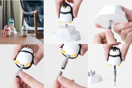 Schraubendreher Pinguin Mit Eisscholle Fuchsia 5 Schraubendreher Pinguin Mit Eisscholle Fuchsia – Bild 3