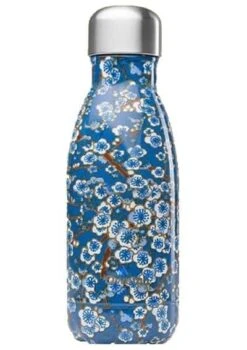 Qwetch Thermoflasche Flowers Blau 260ml