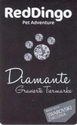 RedDingo Tiermarke Mit Gravur Und Swarovski Zirconia