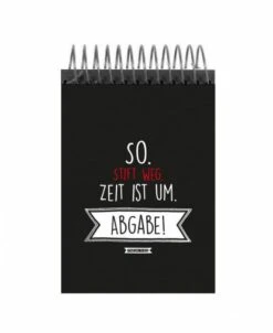 Tacheles Schreibblock Abgabe