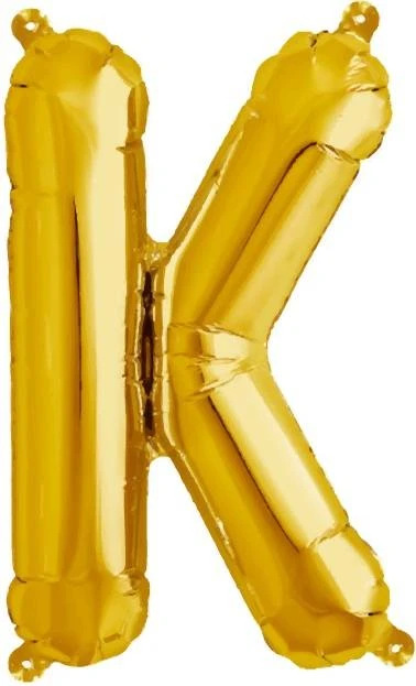 Metall Folien Ballon Buchstabe K (41cm) 3 Metall Folien Ballon Buchstabe K (41cm)