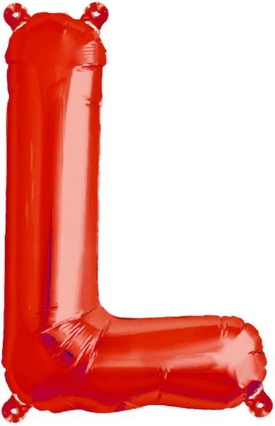 Metall Folien Ballon Buchstabe L (41cm) 3 Metall Folien Ballon Buchstabe L (41cm)