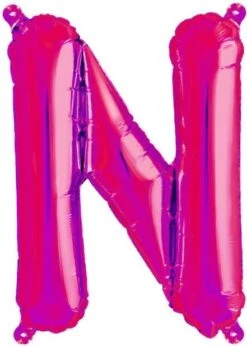 Metall Folien Ballon Buchstabe N (41cm)