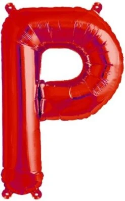 Metall Folien Ballon Buchstabe P (41cm)