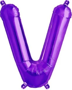 Metall Folien Ballon Buchstabe V (41cm)
