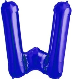 Metall Folien Ballon Buchstabe W (41cm)