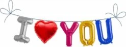 Metall Folien Ballon I LOVE YOU (41cm)