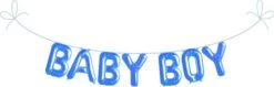 Metall Folien Ballon BABY BOY - Hellblau (41cm)